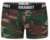 Caleçon Brandit Boxer Logo lot de deux en coton extensible à large ceinture élastique
