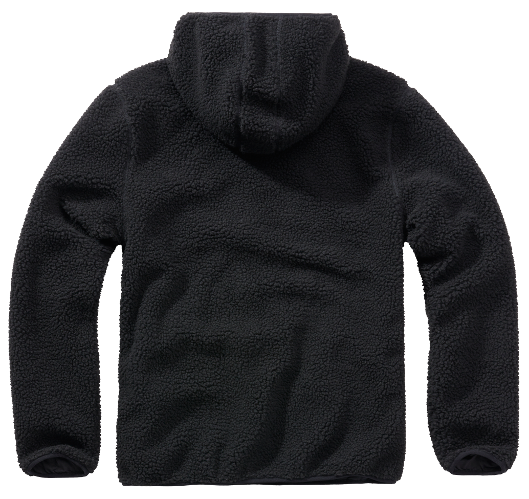 Polaire Brandit Teddyfleece Worker à capuche doublée quatre poches fermeture centrale