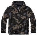 Polaire Brandit Teddyfleece Worker à capuche doublée quatre poches fermeture centrale