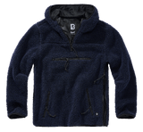 Polaire Brandit Teddyfleece Worker à capuche doublée quatre poches fermeture centrale
