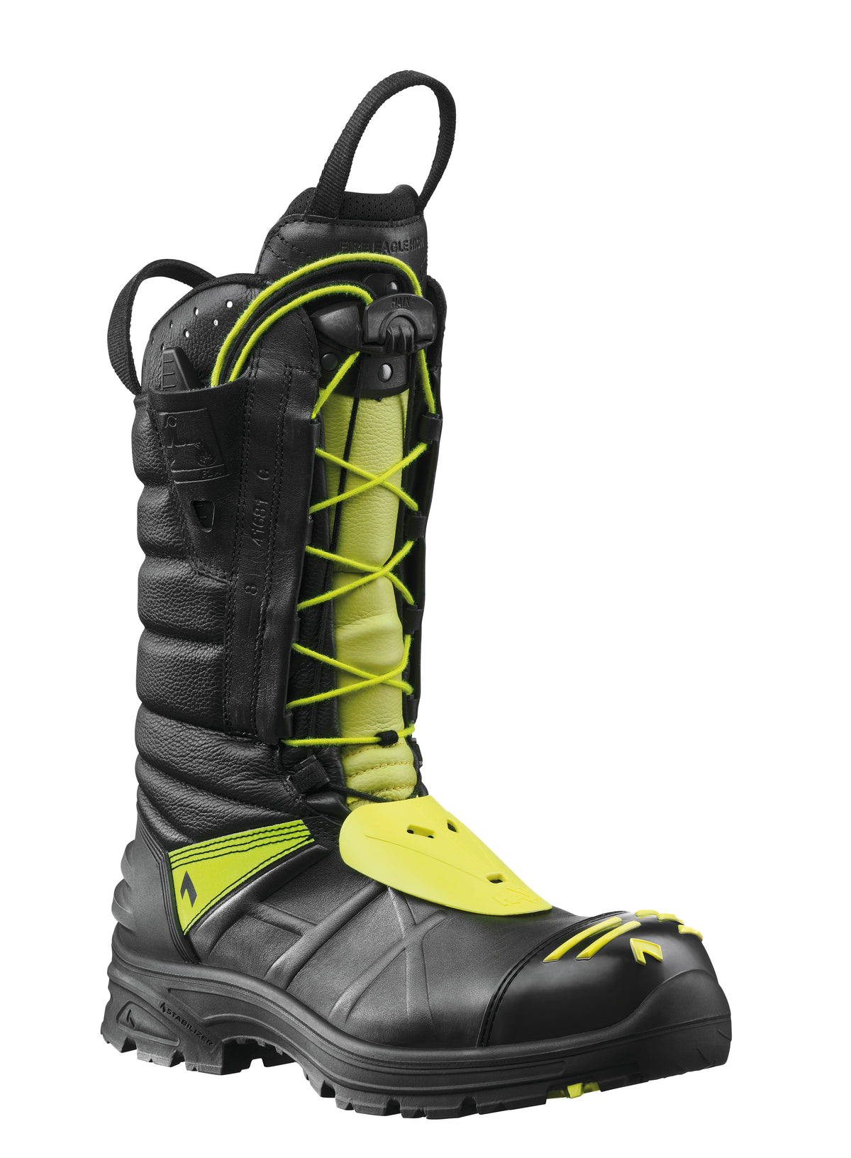 Rangers pompiers Haix FIRE EAGLE high tige haute GORE-TEX quatre couches tire-botte