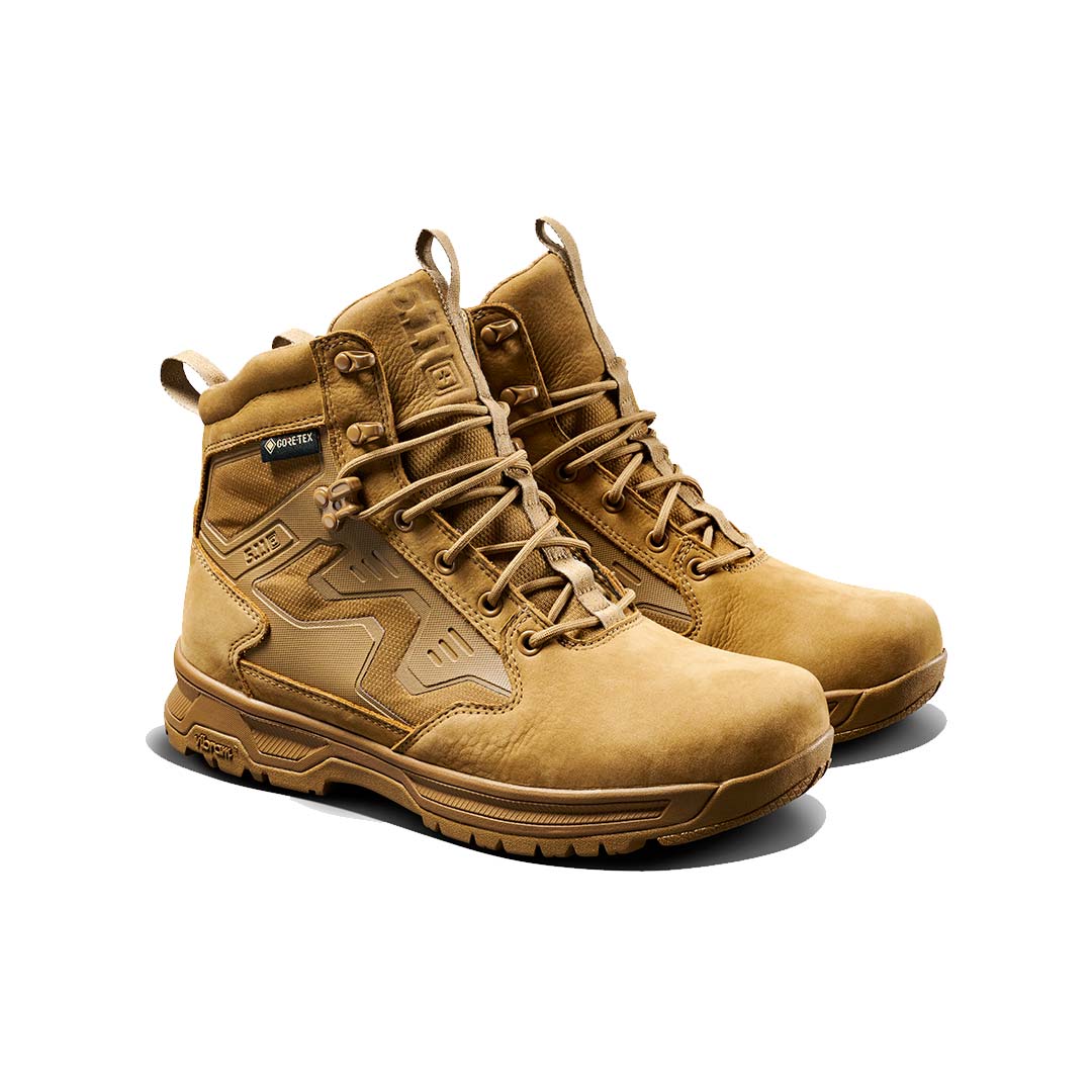 Chaussures tactiques 5.11 Tactical A/T Elite GORE-TEX 6 pouces cuir pleine fleur semelle Vibram