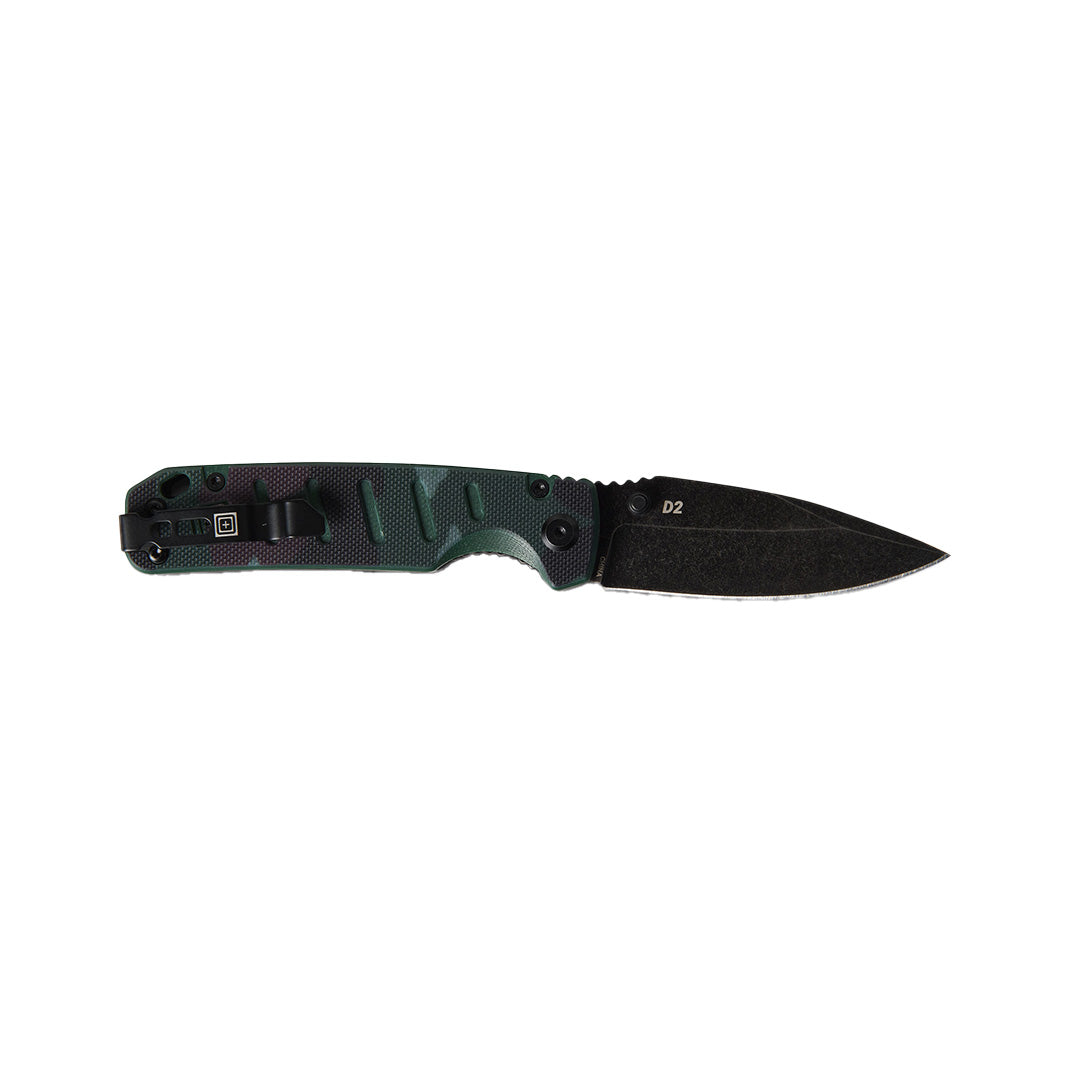 Couteau pliant 5.11 Tactical Braddock DP Mini lame 7,6 cm en acier D2 manche G10