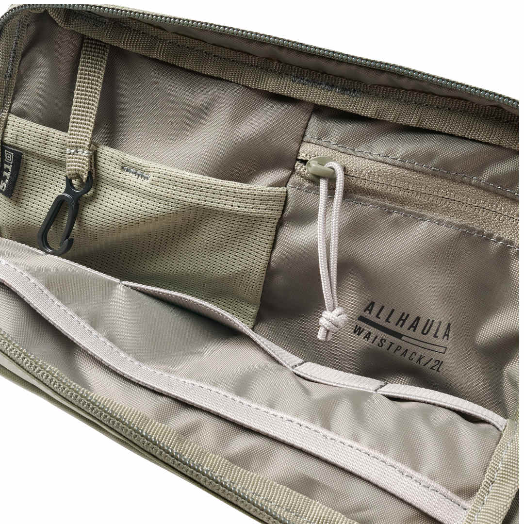 Sacoche de ceinture 5.11 Tactical AllHaula 2 litres en nylon enduit avec passants MOLLE