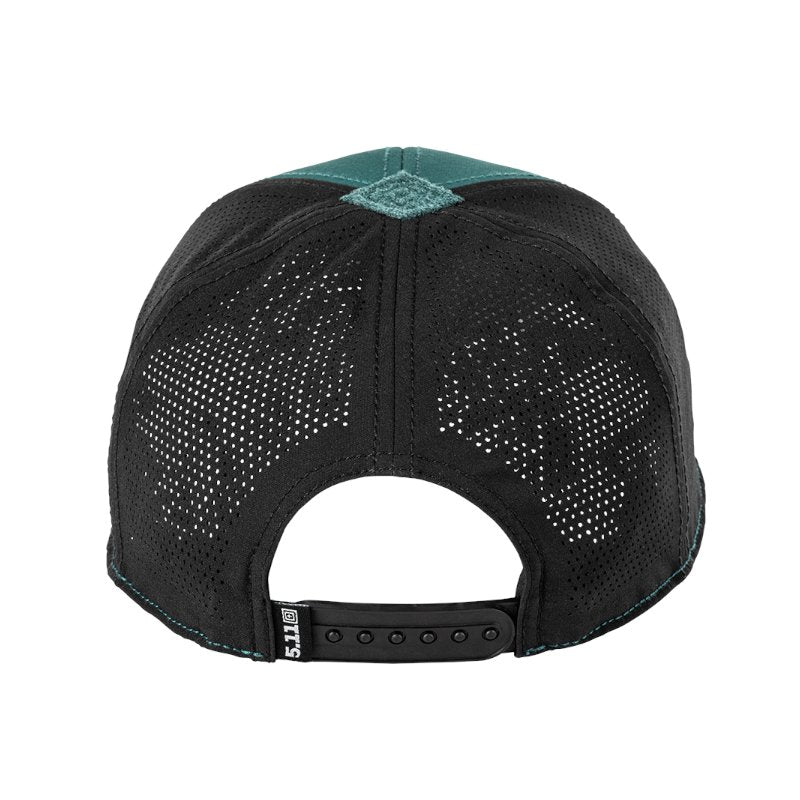 Casquette 5.11 Tactical Icon Vent-Tac 6 panneaux en polyester élasthanne finition DWR