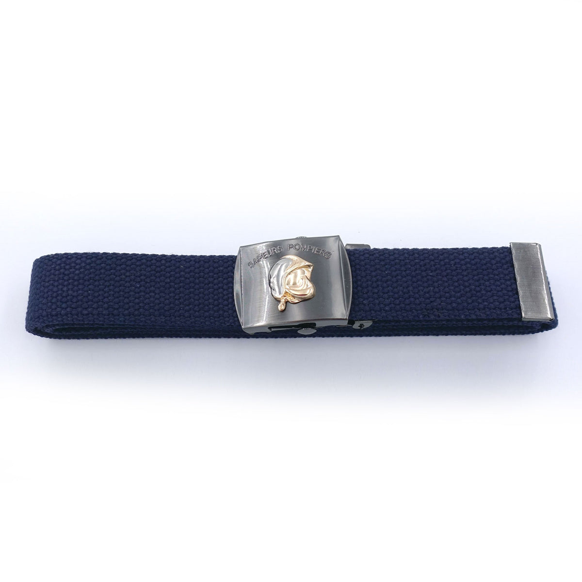 Ceinture Patrol Equipement sangle toile 140 x 3,2 cm casque F1 soudé sur la boucle