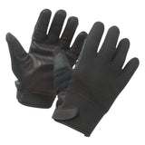 Gants anti-coupures doublure Kevlar paume en cuir de vache poignet réglable