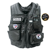 Gilet d'identification Patrol Equipement en polyester déperlant porte-radio ACROPOLE TETRAPOL