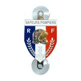 Plaque écusson automobile Patrol Equipement sapeur-pompier métal 8 x 6 cm