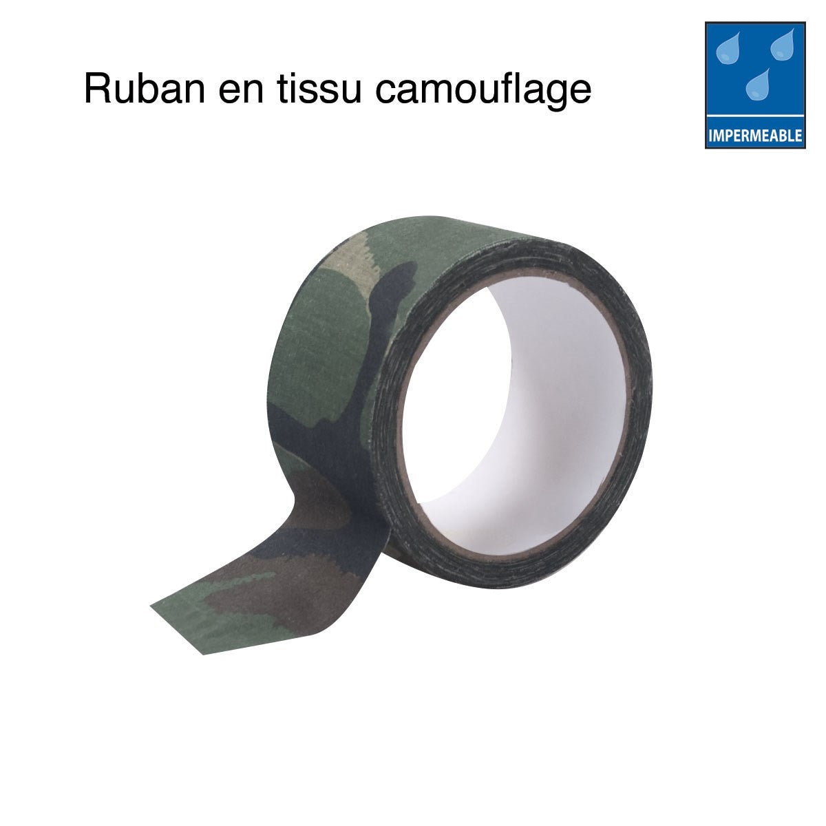Ruban adhésif textile OPEX 10 m x 5 cm imperméable pour fixation et dissimulation
