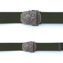 Ceinture OPEX à boucle acier gravée Parachutistes sangle 100 % nylon 3,5 x 130 cm