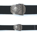 Ceinture OPEX à boucle acier gravée Parachutistes sangle 100 % nylon 3,5 x 130 cm