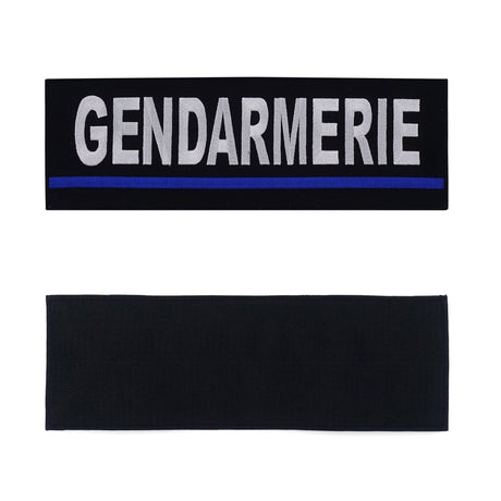 Bandeau d'identification Patrol Equipement Gendarmerie brodé 30 x 10 cm auto-agrippant