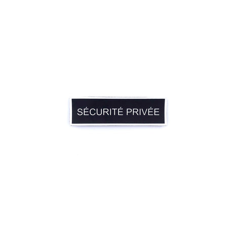 Bandeau d'identification Patrol Equipement Sécurité Privée rétroréfléchissant 10 x 3 cm