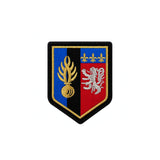 Écusson brodé légion de gendarmerie mobile 8 x 6,5 cm dos auto-agrippant