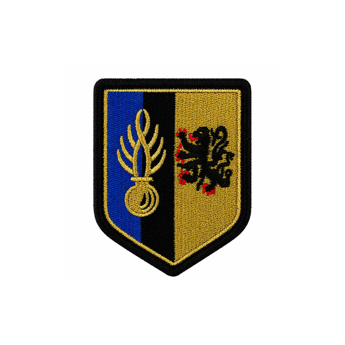 Écusson brodé légion de gendarmerie mobile 8 x 6,5 cm dos auto-agrippant