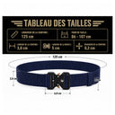 Ceinturon tactique Yucon nylon 3,8 cm boucle acier à dégagement rapide