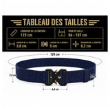 Ceinturon tactique Yucon nylon 3,8 cm boucle acier à dégagement rapide