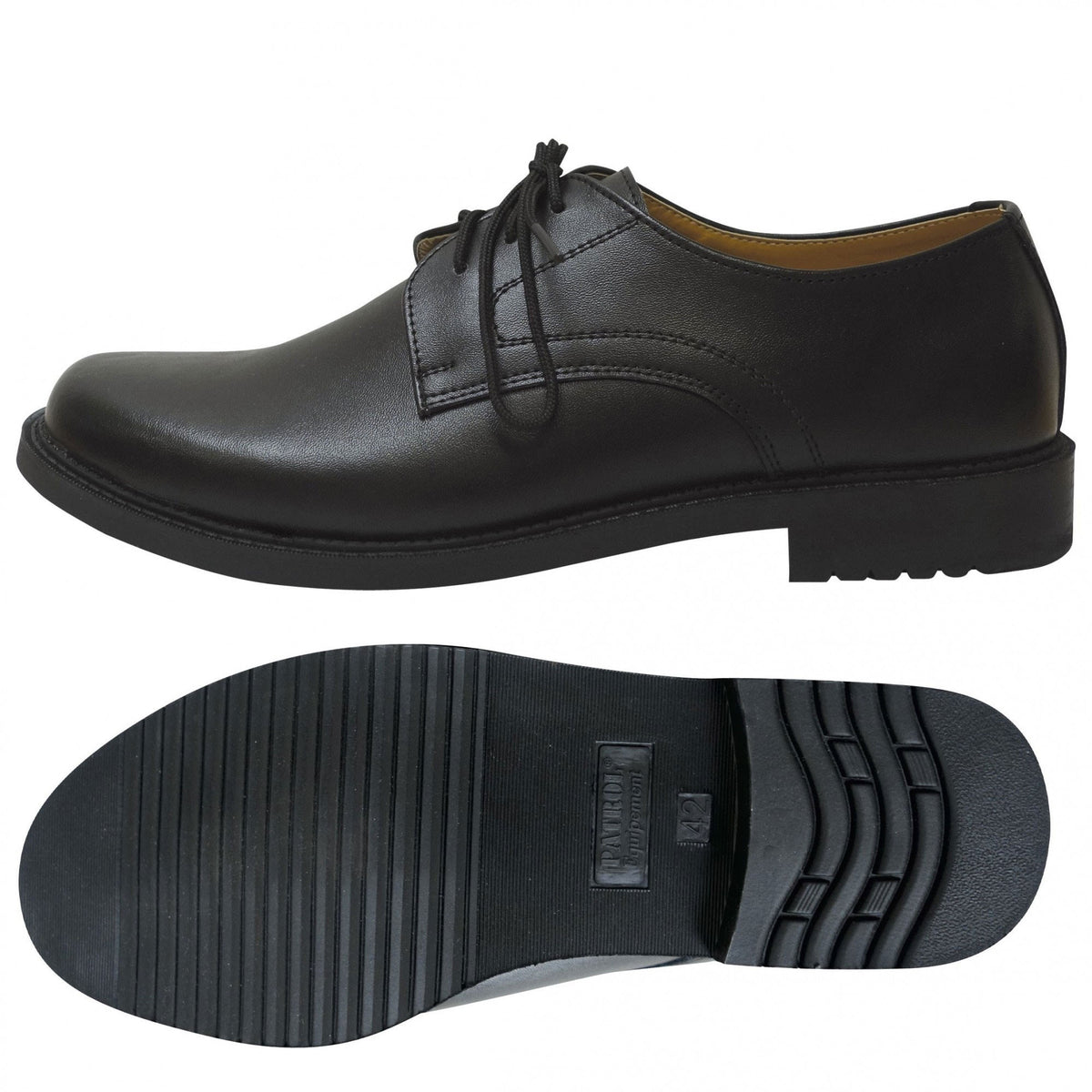 Chaussures de service courant basses cuir synthétique semelle caoutchouc 465 g