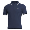 Polo Pentagon Aniketos en piqué CVC coton polyester 220 g/m² à col anti-roulement