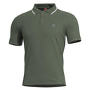 Polo Pentagon Aniketos en piqué CVC coton polyester 220 g/m² à col anti-roulement