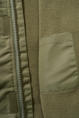 Coupe-vent enfant Brandit Frontzip doublure polaire capuche et trois poches fermées