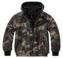 Coupe-vent enfant Brandit Frontzip doublure polaire capuche et trois poches fermées