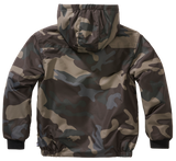 Coupe-vent enfant Brandit Frontzip doublure polaire capuche et trois poches fermées