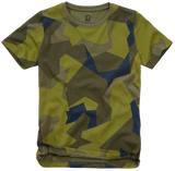 T-shirt enfant Brandit en coton 160 g/m² col rond manches courtes et coupe ample