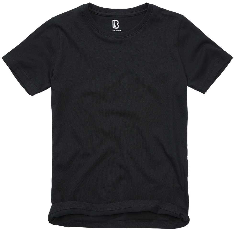 T-shirt enfant Brandit en coton 160 g/m² col rond manches courtes et coupe ample