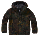 Veste polaire enfant Brandit Teddyfleece à capuche maille peluche et quatre poches