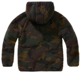 Veste polaire enfant Brandit Teddyfleece à capuche maille peluche et quatre poches