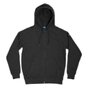 Sweat à capuche CloMod Blank à glissière intégrale en coton polyester intérieur gratté