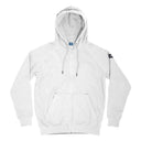 Sweat à capuche CloMod Blank à glissière intégrale en coton polyester intérieur gratté