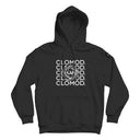 Sweat à capuche CloMod Twirl en coton polyester avec intérieur gratté et coutures plates
