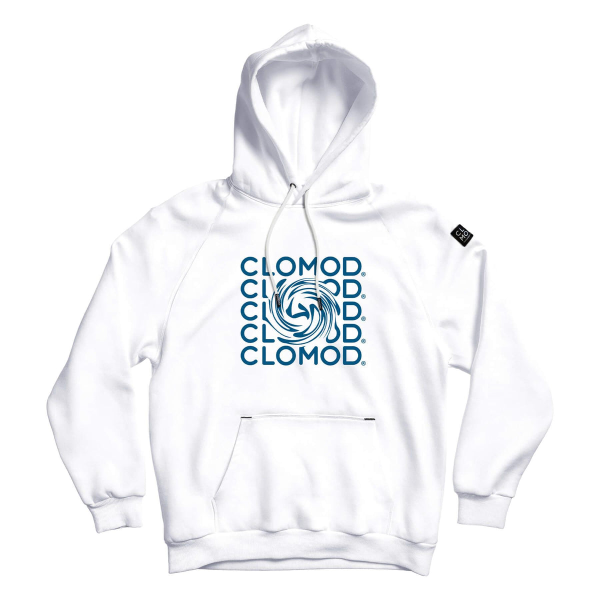 Sweat à capuche CloMod Twirl en coton polyester avec intérieur gratté et coutures plates