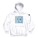 Sweat à capuche CloMod Twirl en coton polyester avec intérieur gratté et coutures plates