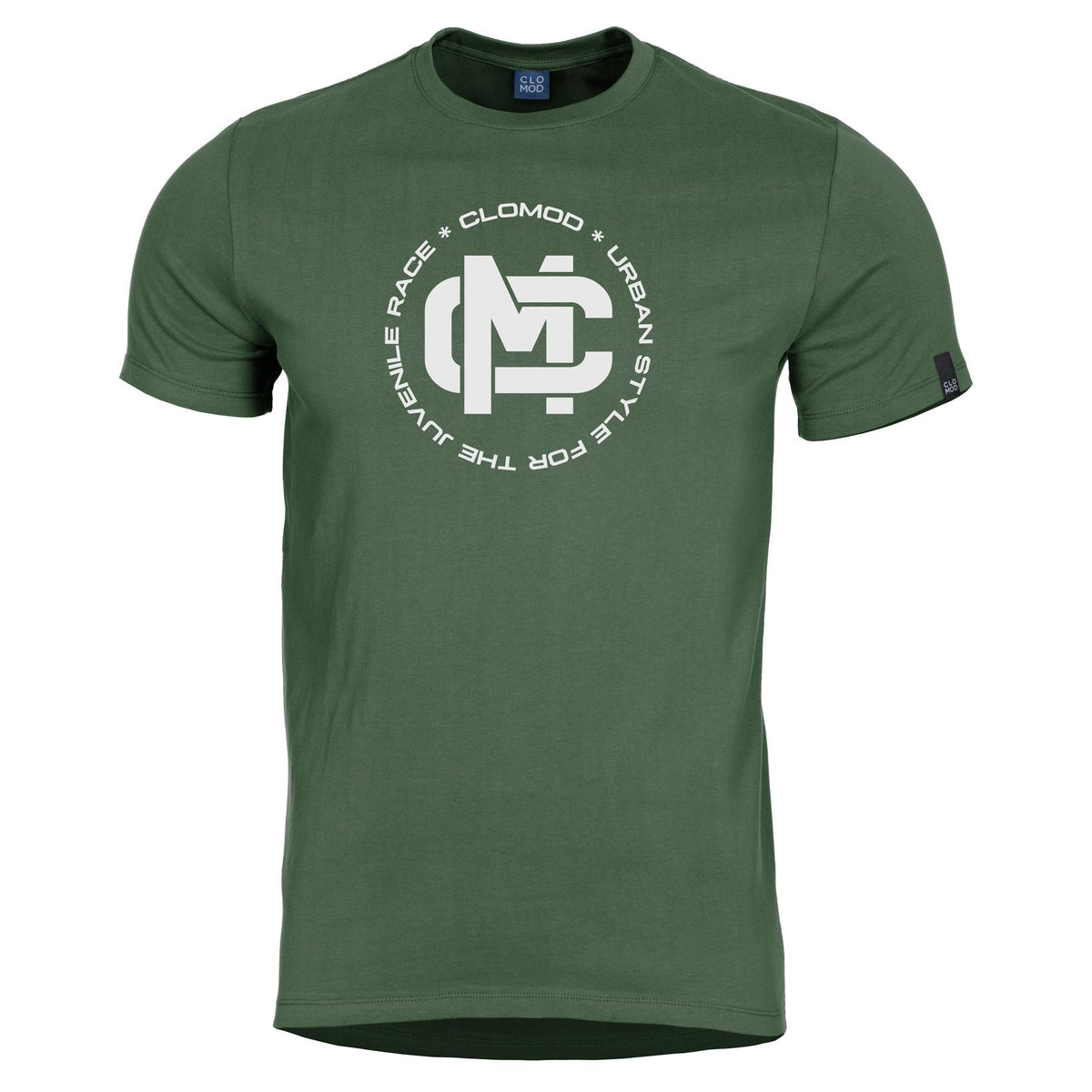 T-shirt imprimé CloMod Initials coton filé à anneaux 165 g/m² séchage rapide