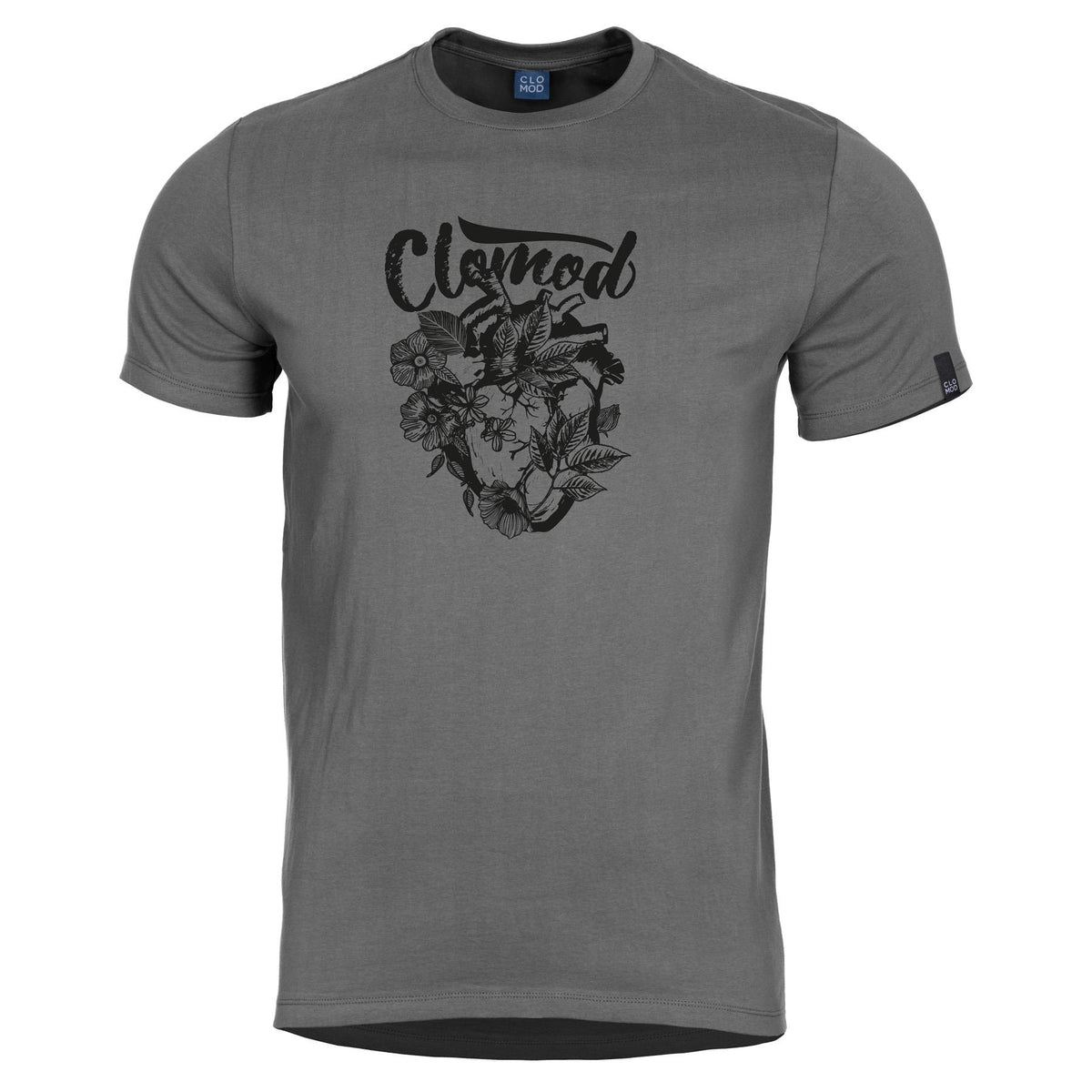 T-shirt imprimé CloMod Flower Heart coton filé à anneaux 165 g/m²