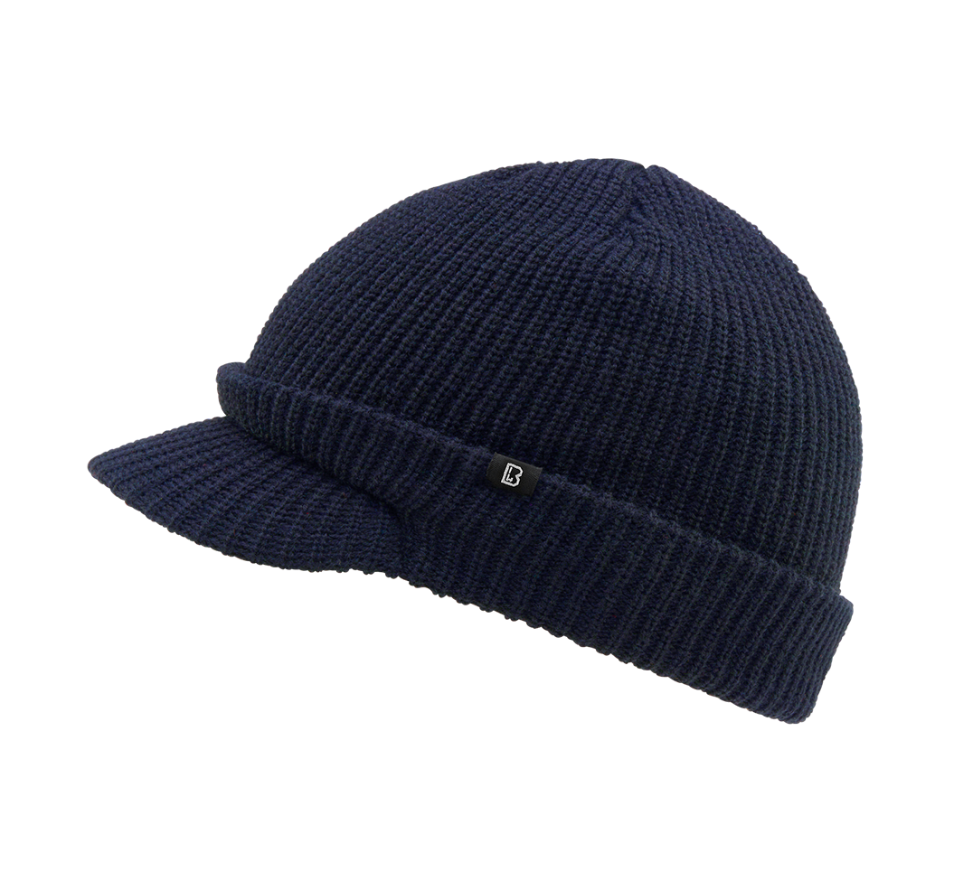 Bonnet à visière Brandit Shield en maille épaisse double épaisseur visière 5,5 cm