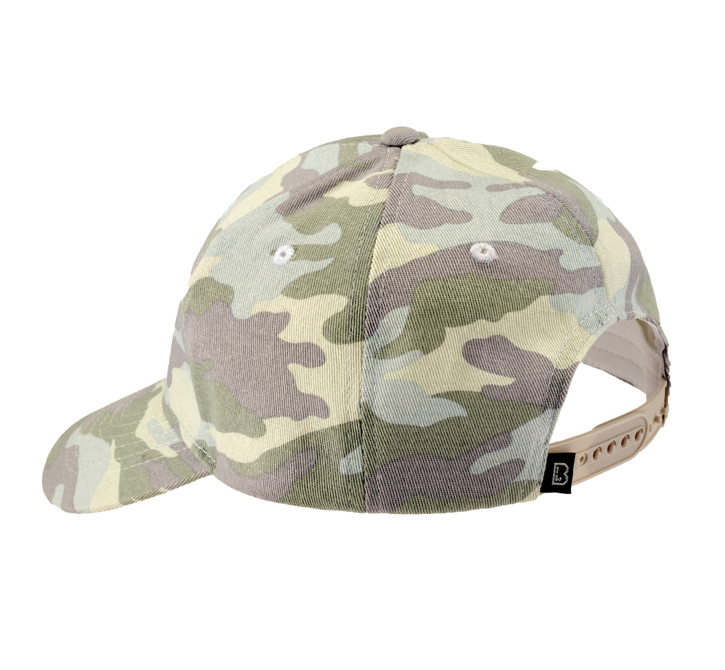 Casquette Brandit Basecap en coton fermeture plastique réglable œillets d'aération