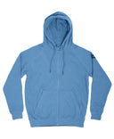 Sweat à capuche CloMod Blank à glissière intégrale en coton polyester intérieur gratté