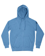 Sweat à capuche CloMod Blank à glissière intégrale en coton polyester intérieur gratté
