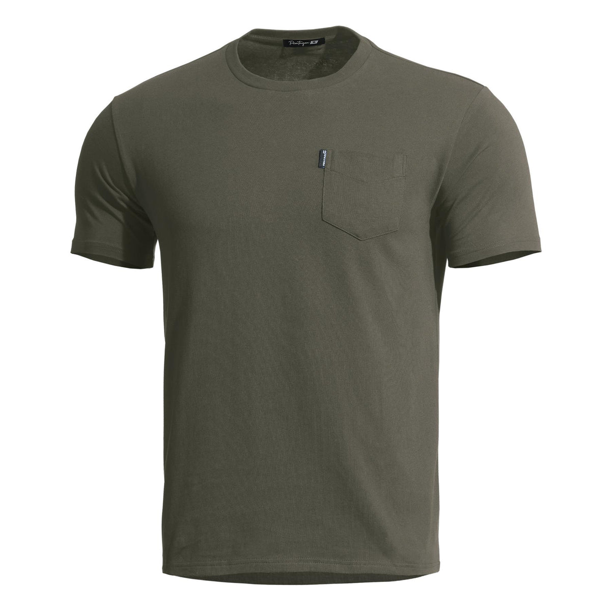 T-shirt Pentagon Ageron à poche poitrine en coton ring-spun 190 g/m²