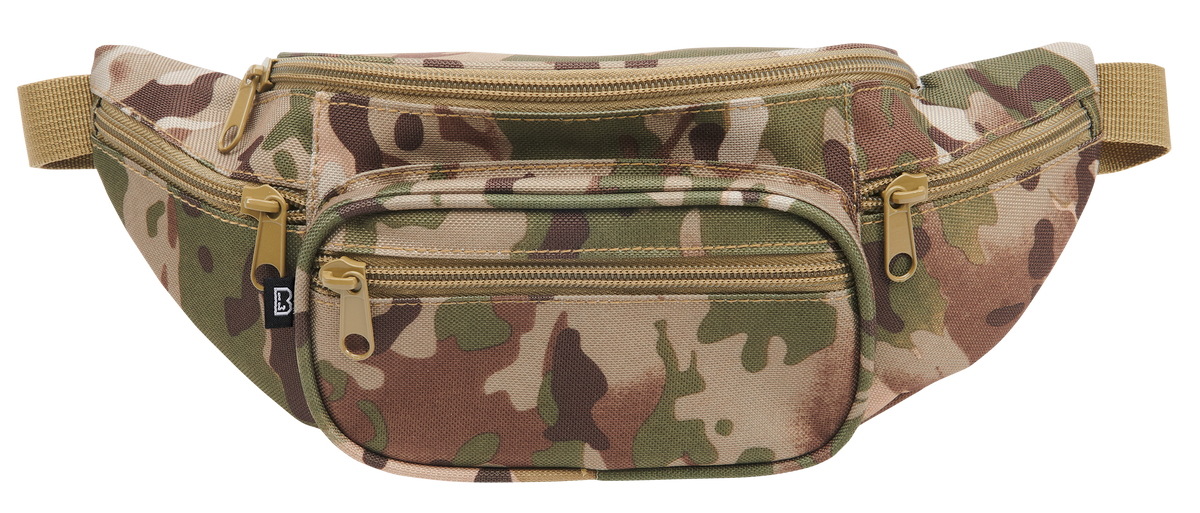 Banane Brandit ceinture réglable cinq poches à glissière polyester 30 x 14 x 10 cm