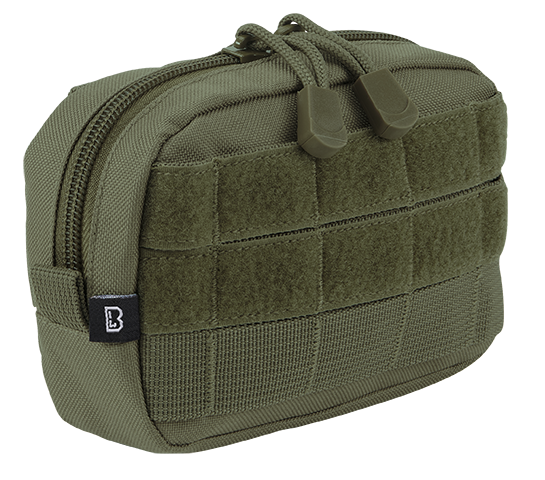 Pochette Brandit MOLLE Compact à glissière poche filet intérieure 11 x 15,5 x 4 cm