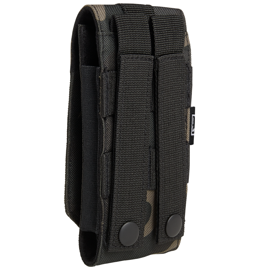 Pochette téléphone Brandit MOLLE grand format doublure souple passages de câble