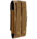 Pochette téléphone Brandit MOLLE grand format doublure souple passages de câble