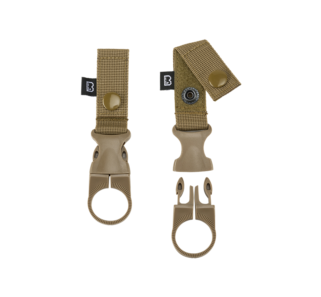 Porte-gourde Brandit à clip pour ceinturon et MOLLE lot de 2 sangles polypropylène