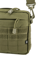 Sacoche Brandit City polyester 600D bandoulière détachable MOLLE 18 x 19 x 4 cm